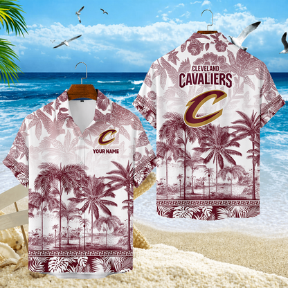 FINAL CLEARANCE - NEW CUSTOMIZED NBA02 CCA CLEVELAND CAVALIERS UNISEX HAWAIIAN SHIRT