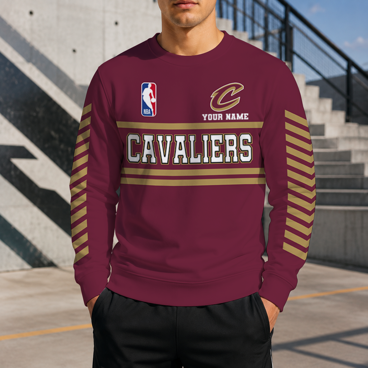 LIMITED EDITION - NEW CUSTOMIZED NBA02 CCA CLEVELAND CAVALIERS UNISEX SWEATSHIRT
