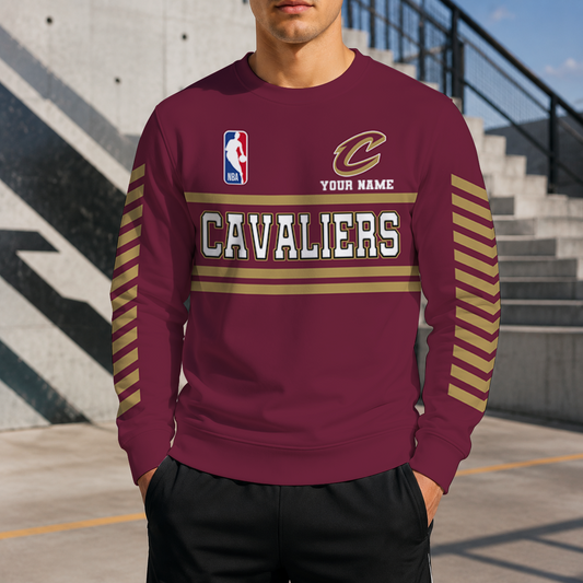 LIMITED EDITION - NEW CUSTOMIZED NBA02 CCA CLEVELAND CAVALIERS UNISEX SWEATSHIRT