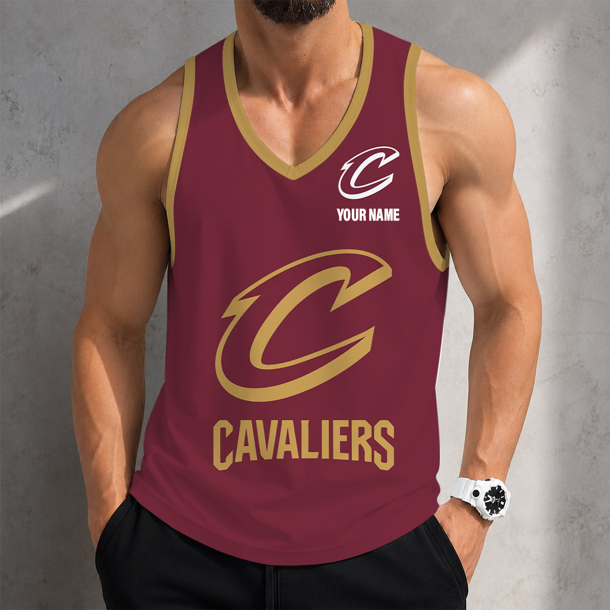 LIMITED EDITION - NEW CUSTOMIZED NBA02 CCA CLEVELAND CAVALIERS UNISEX TANK TOP