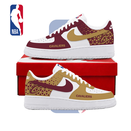 LIMITED EDITION - NEW CUSTOMIZED NBA02 CCA CLEVELAND CAVALIERS AF1 SHOES