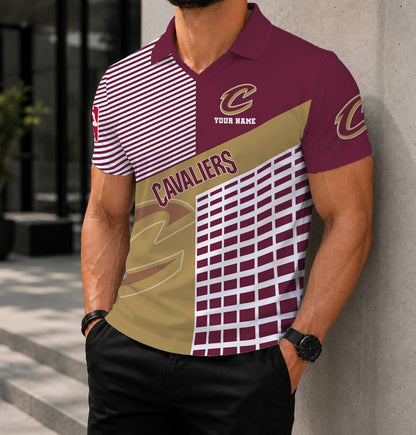LIMITED EDITION - NEW CUSTOMIZED NBA02 CCA CLEVELAND CAVALIERS POLO SHIRT