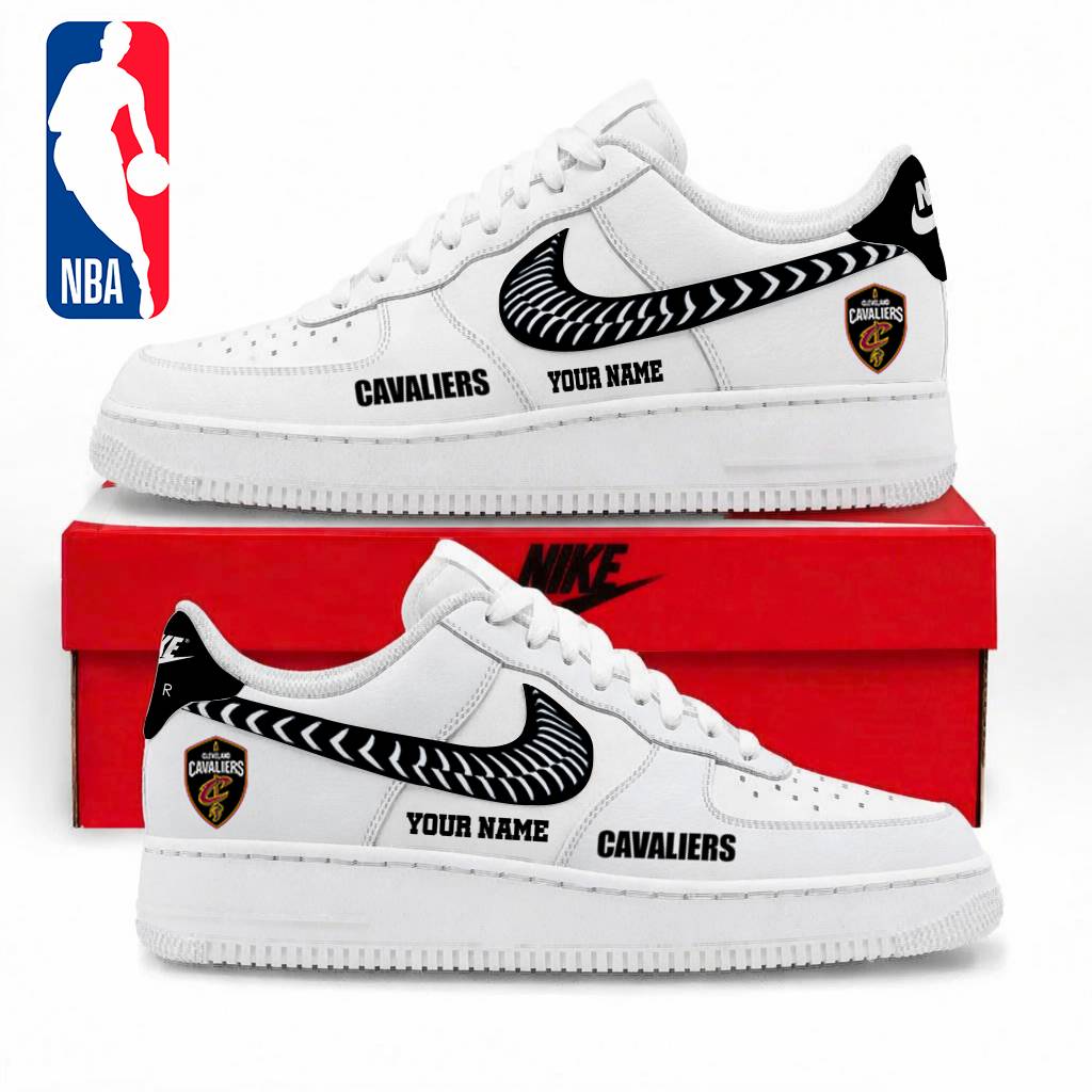 LIMITED EDITION - NEW CUSTOMIZED NBA02 CCA CLEVELAND CAVALIERS AF1 SNEAKERS