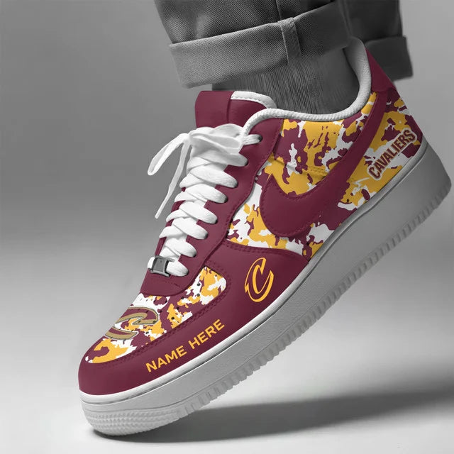 [HOT DEAL] NEW CUSTOMIZED NBA02 CCA CLEVELAND CAVALIERS AF1 SHOES