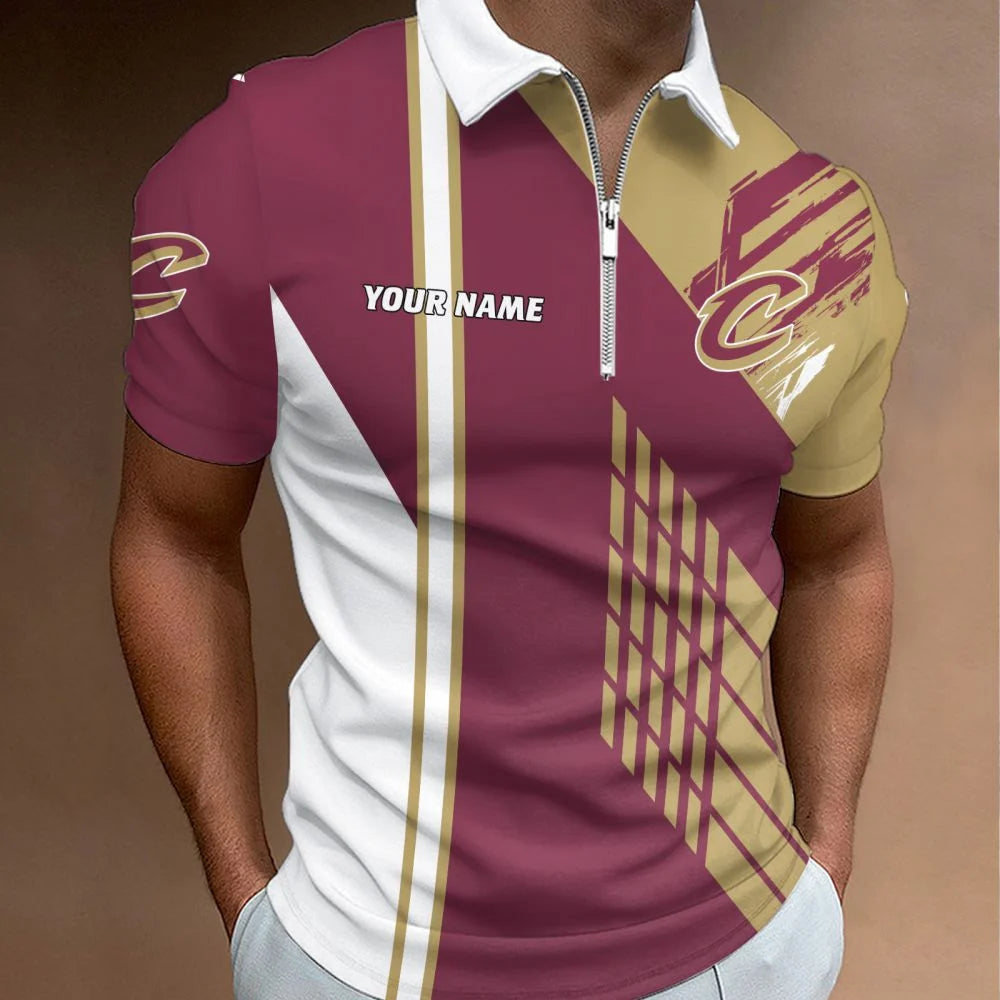 LIMITED EDITION - NEW CUSTOMIZED NBA02 CCA CLEVELAND CAVALIERS POLO SHIRT, ZIP POLO SHIRT & T-SHIRTS