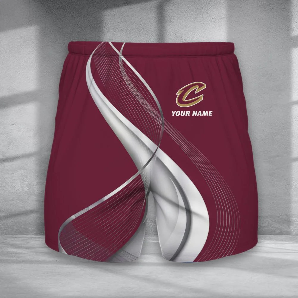 LIMITED EDITION - NEW CUSTOMIZED NBA02 CCA CLEVELAND CAVALIERS SHORT PANTS