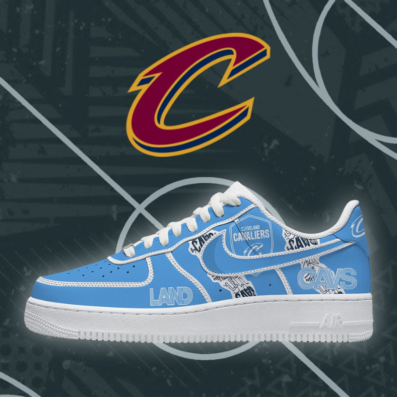 LIMITED EDITION - NEW CUSTOMIZED NBA02 CCA CLEVELAND CAVALIERS AF1 SHOES