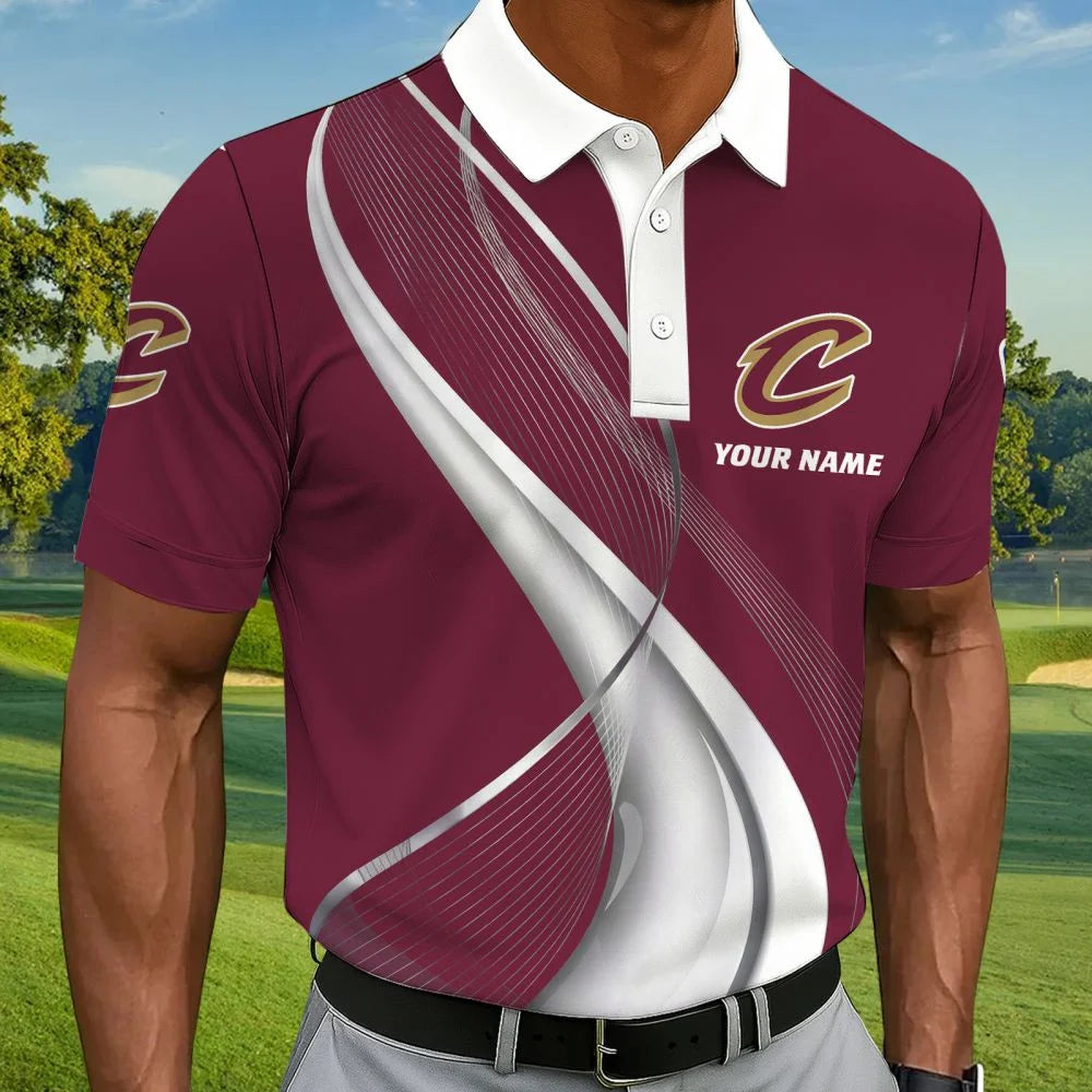 LIMITED EDITION - NEW CUSTOMIZED NBA02 CCA CLEVELAND CAVALIERS POLO SHIRT, ZIP POLO SHIRT & T-SHIRTS