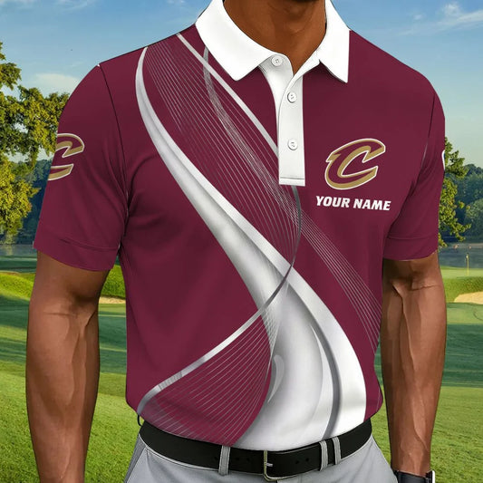 LIMITED EDITION - NEW CUSTOMIZED NBA02 CCA CLEVELAND CAVALIERS POLO SHIRT, ZIP POLO SHIRT & T-SHIRTS