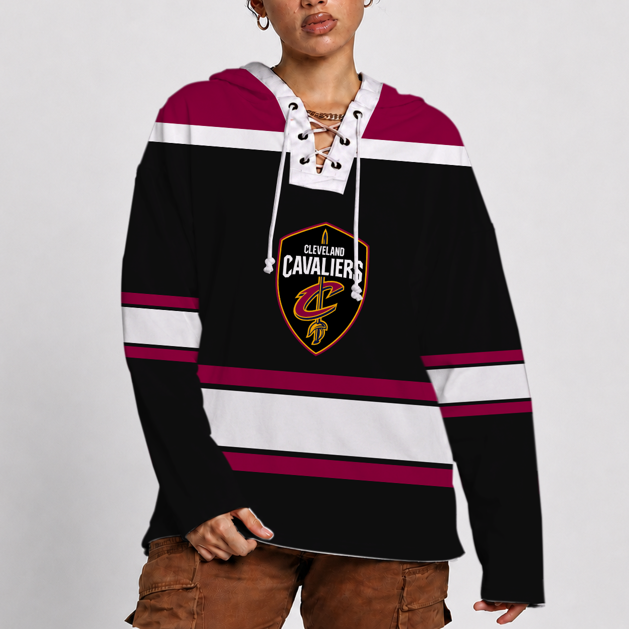 [HOT DEAL] NEW CUSTOMIZED NBA02 CCA CLEVELAND CAVALIERS LACER HOODIE