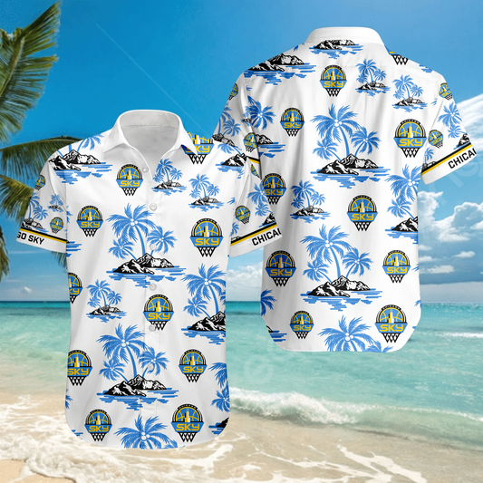 ENDING TODAY - NEW CUSTOMIZED WNBA02 CCS CHICAGO SKY UNISEX HAWAIIAN SHIRT