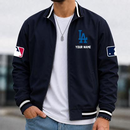 [FLASH SALE] NEW CUSTOMIZED MLB02 LAD LOS ANGELES DODGERS MULTICOLOR MEN'S CASUAL JACKET