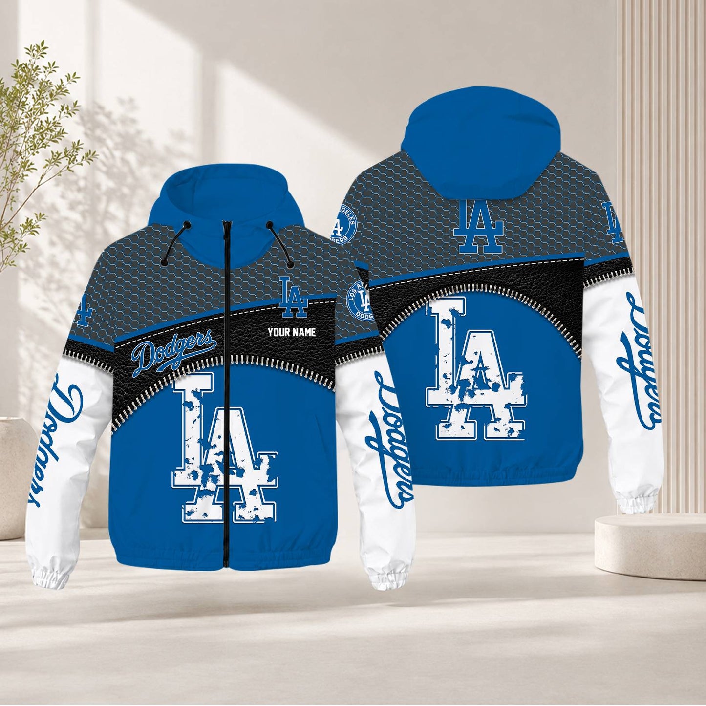 LIMITED EDITION - NEW CUSTOMIZED MLB02 LAD LOS ANGELES DODGERS WINDBREAKER JACKET