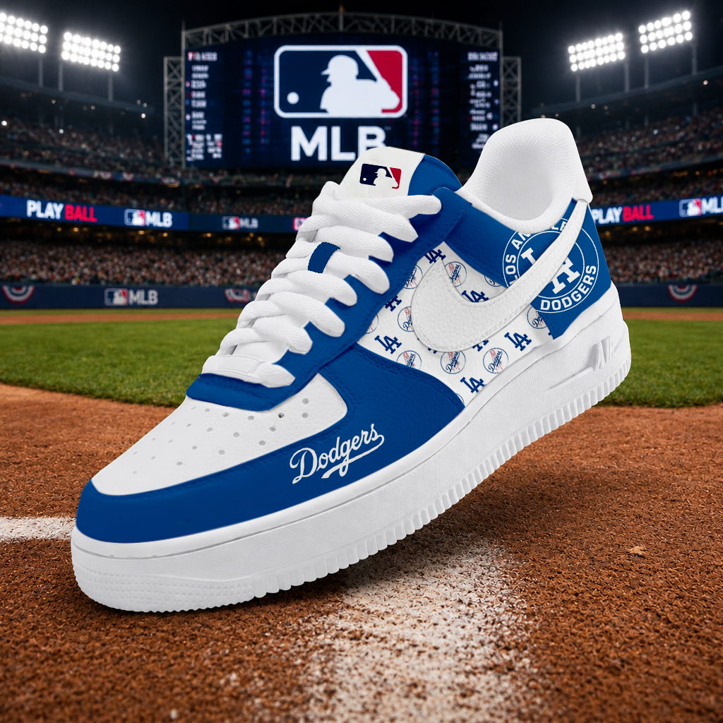 LIMITED EDITION - NEW CUSTOMIZED MLB02 LAD LOS ANGELES DODGERS AF1 SHOES