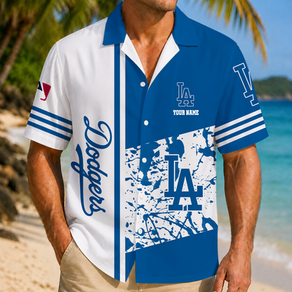LIMITED EDITION - NEW CUSTOMIZED MLB02 LAD LOS ANGELES DODGERS UNISEX HAWAIIAN SHIRT