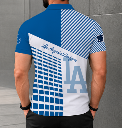 LIMITED EDITION - NEW CUSTOMIZED MLB02 LAD LOS ANGELES DODGERS POLO SHIRT