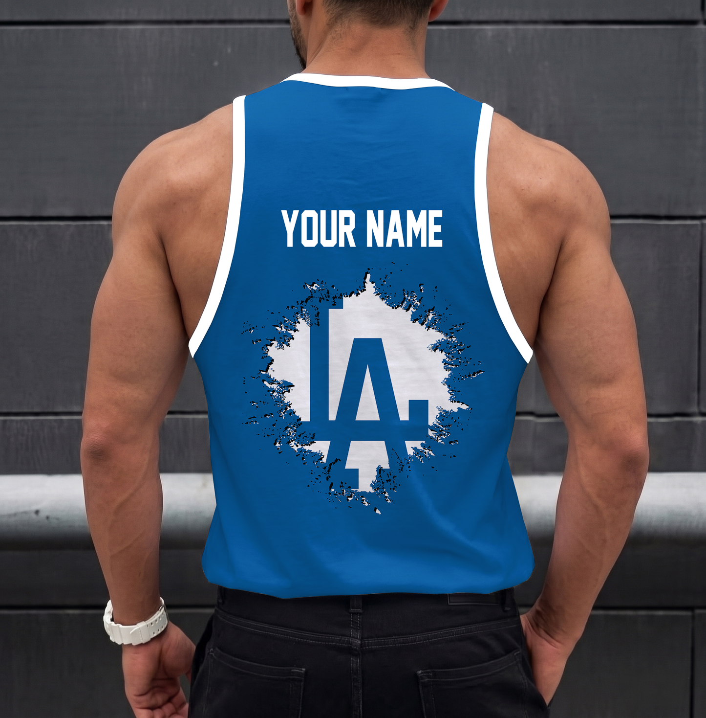 VIRAL EDITION - NEW CUSTOMIZED MLB02 LOS ANGELES DODGERS UNISEX TANK TOP