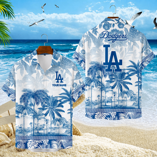 LIMITED EDITION - NEW CUSTOMIZED MLB02 LAD LOS ANGELES DODGERS UNISEX HAWAIIAN SHIRT
