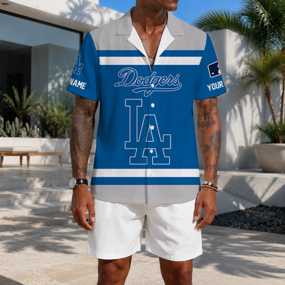 LIMITED EDITION - NEW CUSTOMIZED MLB02 LAD LOS ANGELES DODGERS UNISEX HAWAIIAN SHIRT