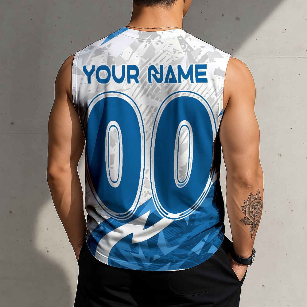LIMITED EDITION - NEW CUSTOMIZED MLB02 LAD LOS ANGELES DODGERS TANKTOP & GYM SHIRT