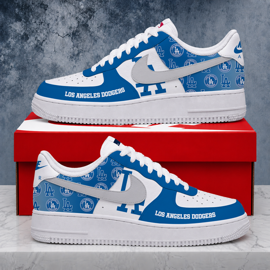 LIMITED EDITION - NEW CUSTOMIZED MLB02 LAD LOS ANGELES DODGERS AF1 SHOES