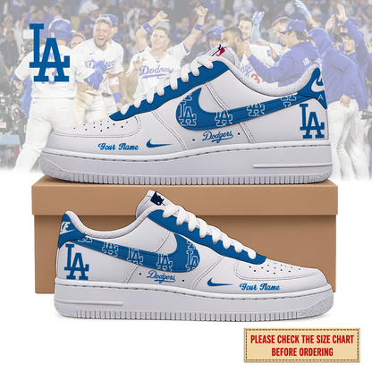 LIMITED EDITION - NEW CUSTOMIZED MLB02 LAD LOS ANGELES DODGERS AF1 SHOES