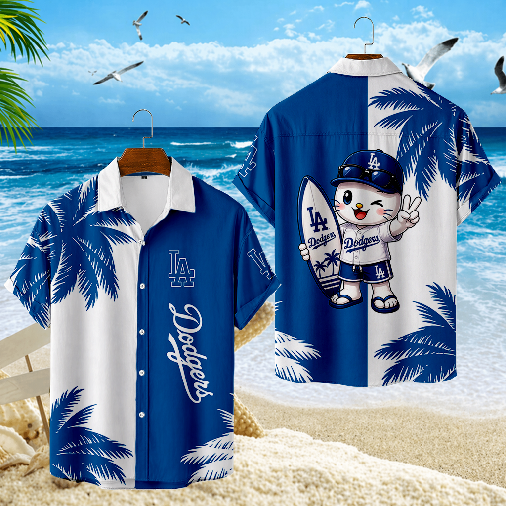 LIMITED EDITION - NEW CUSTOMIZED MLB02 LAD LOS ANGELES DODGERS UNISEX HAWAIIAN SHIRT