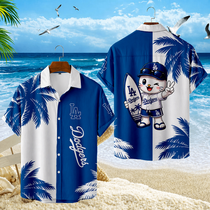 LIMITED EDITION - NEW CUSTOMIZED MLB02 LAD LOS ANGELES DODGERS UNISEX HAWAIIAN SHIRT