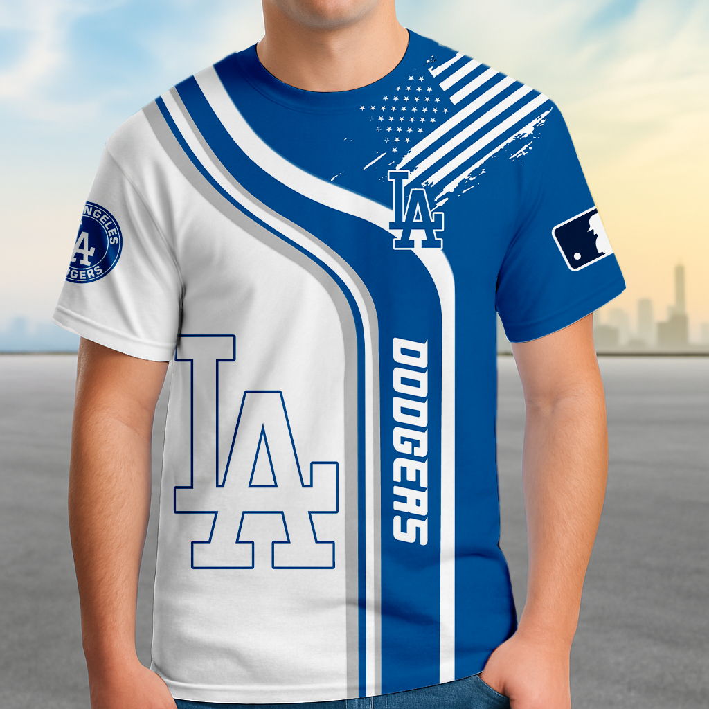 ELITE EDITION - NEW CUSTOMIZED MLB02 LAD LOS ANGELES DODGERS POLO SHIRT, ZIP POLO SHIRT & T-SHIRTS