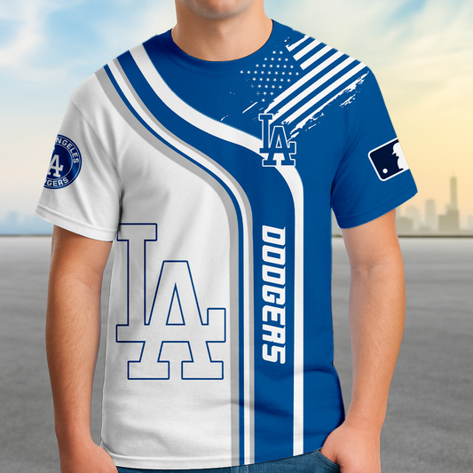 ELITE EDITION - NEW CUSTOMIZED MLB02 LAD LOS ANGELES DODGERS POLO SHIRT, ZIP POLO SHIRT & T-SHIRTS