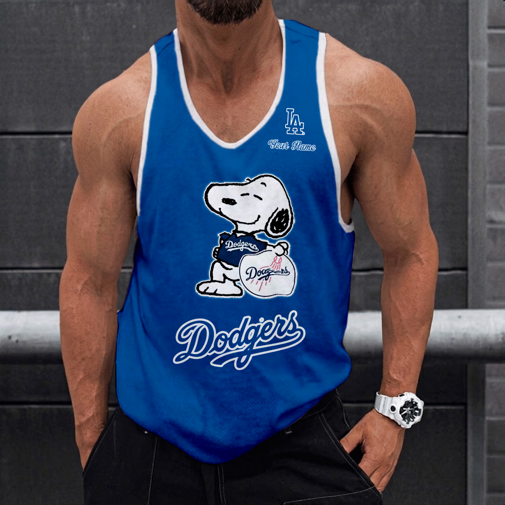 LIMITED EDITION - NEW CUSTOMIZED MLB02 LOS ANGELES DODGERS UNISEX TANK TOP