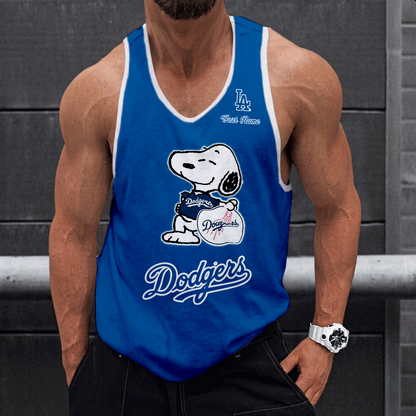 LIMITED EDITION - NEW CUSTOMIZED MLB02 LOS ANGELES DODGERS UNISEX TANK TOP