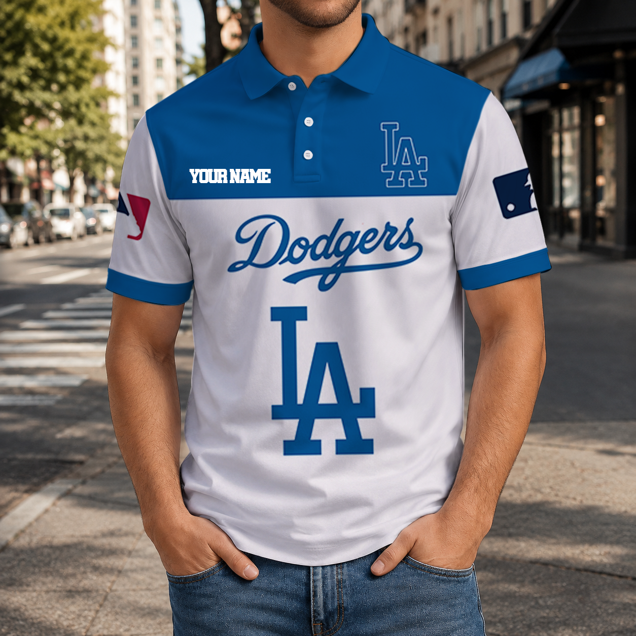 LIMITED EDITION - NEW CUSTOMIZED MLB02 LAD LOS ANGELES DODGERS T-SHIRT, POLO SHIRT, ZIP POLO SHIRT, SWEATSHIRT, HOODIE & ZIP HOODIE