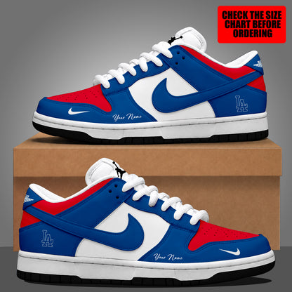 [FLASH SALE] NEW CUSTOMIZED MLB02 LAD LOS ANGELES DODGERS DUNK LOW SHOES