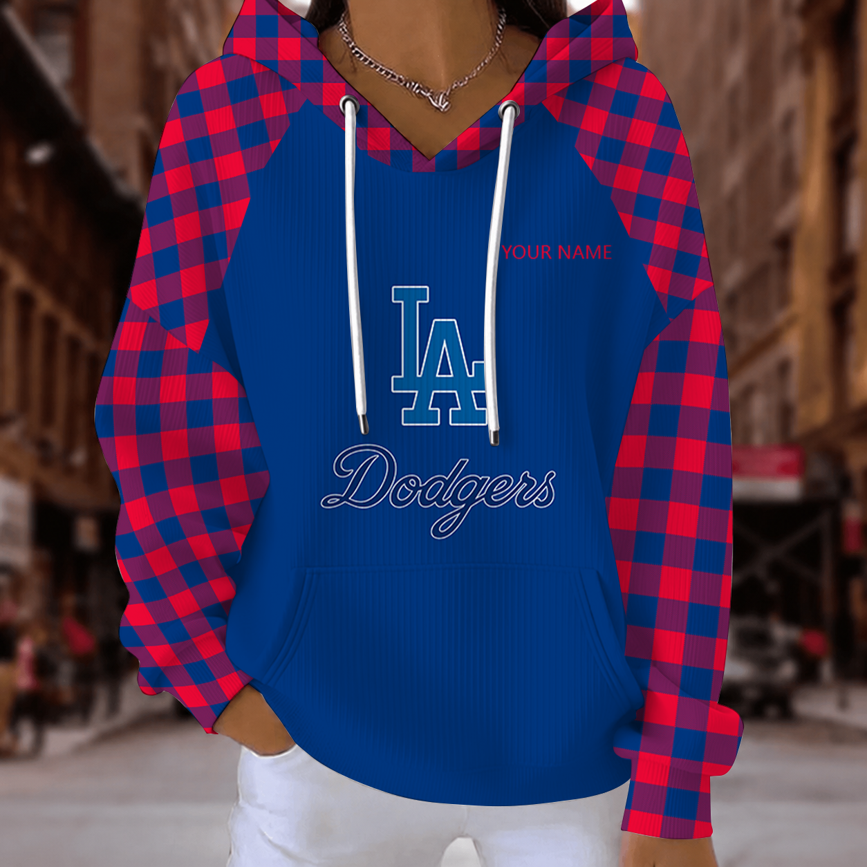 [FLASH SALE] NEW CUSTOMIZED MLB02 LAD LOS ANGELES DODGERS RIBBED HOODIE & SWEATSHIRT