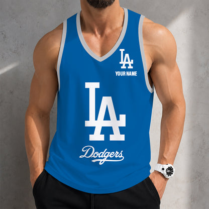 SPECIAL EDITION - NEW CUSTOMIZED MLB02 LOS ANGELES DODGERS UNISEX TANK TOP