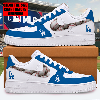 LIMITED EDITION - NEW CUSTOMIZED MLB02 LAD LOS ANGELES DODGERS AF1 SHOES