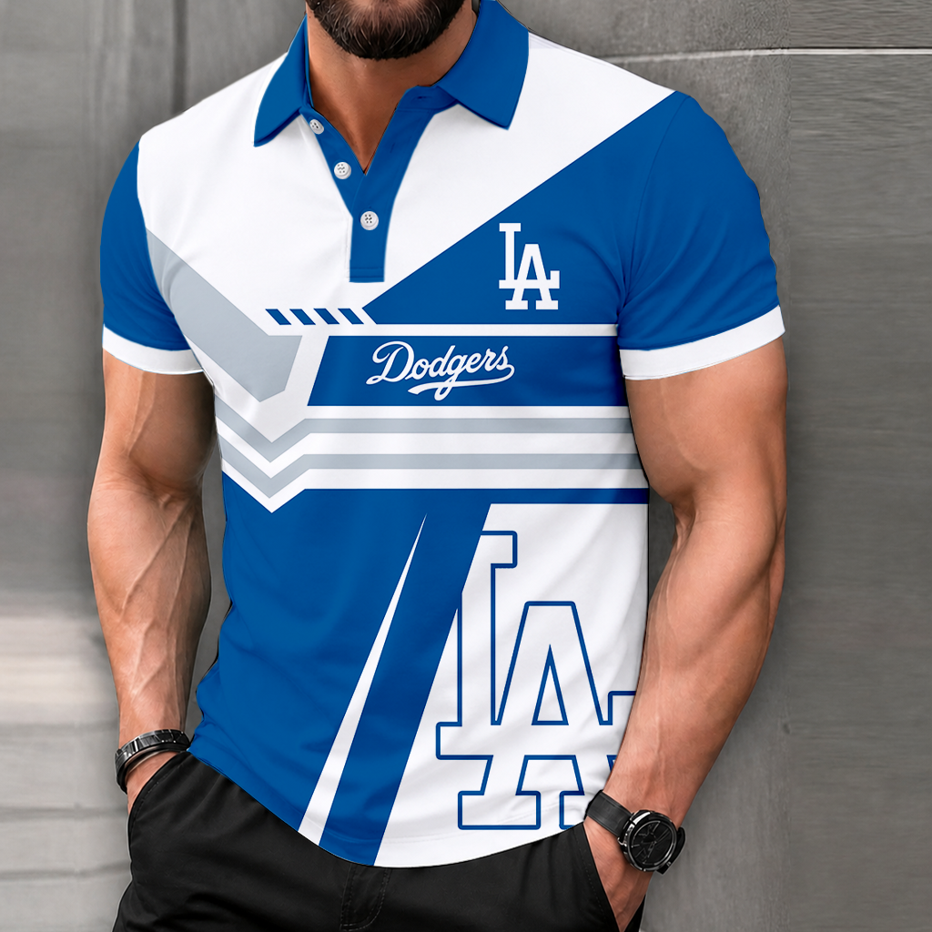 LIMITED EDITION - NEW CUSTOMIZED MLB02 LAD LOS ANGELES DODGERS POLO SHIRT, ZIP POLO SHIRT & T-SHIRTS