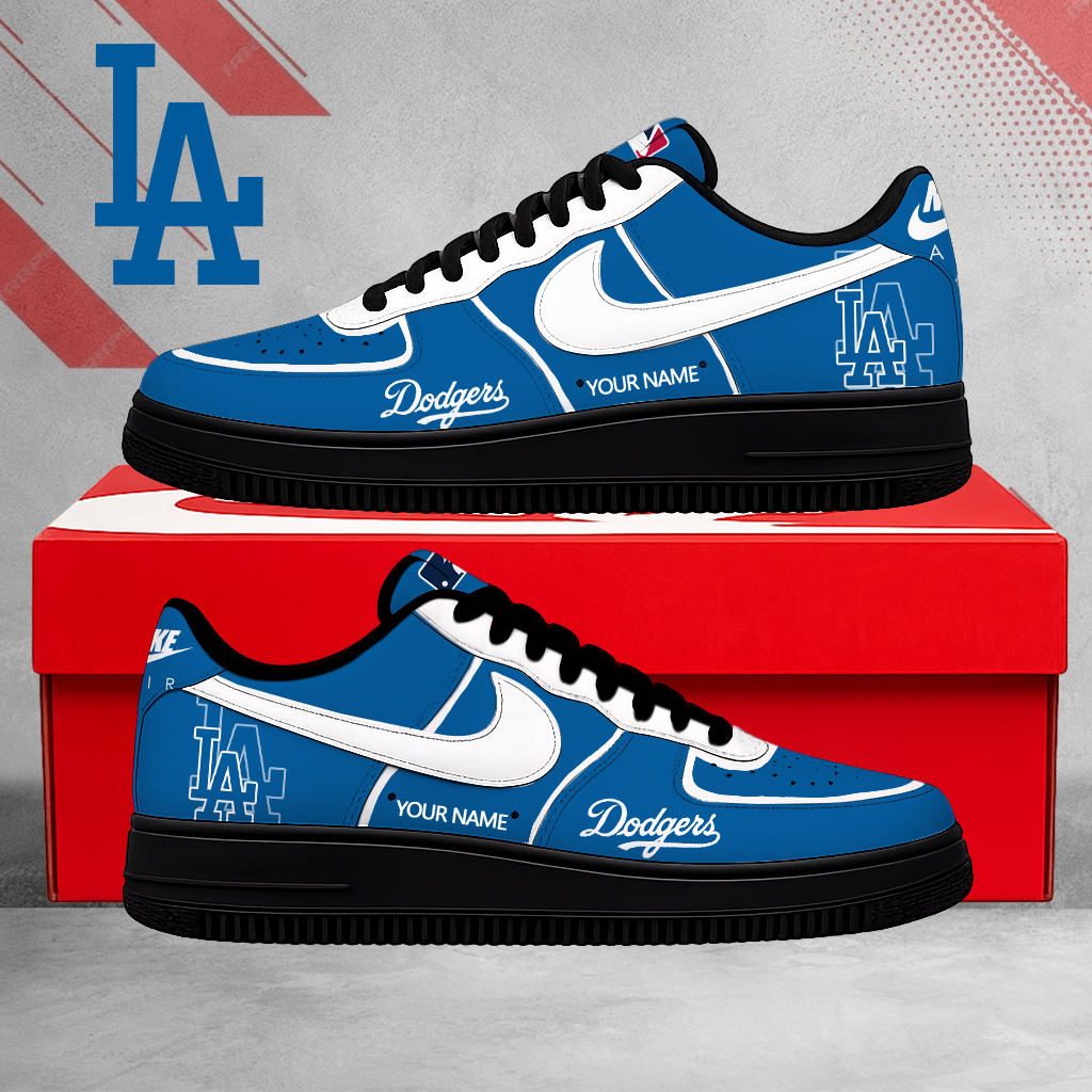 SPECIAL EDITION - NEW CUSTOMIZED MLB02 LAD LOS ANGELES DODGERS AF1 SHOES