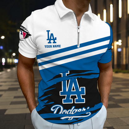 EXCLUSIVE EDITION - NEW CUSTOMIZED MLB02 LAD LOS ANGELES DODGERS T-SHIRT, POLO SHIRT, ZIP POLO SHIRT, SWEATSHIRT, HOODIE & ZIP HOODIE