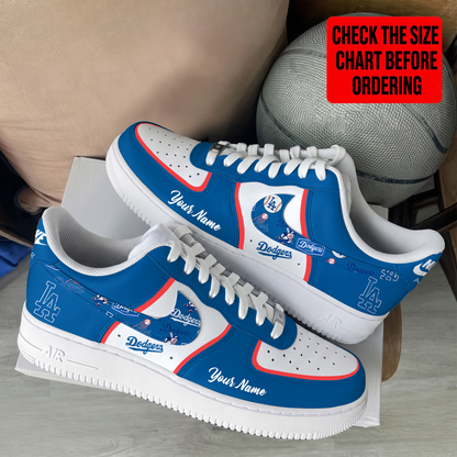 LIMITED EDITION - NEW CUSTOMIZED MLB02 LAD LOS ANGELES DODGERS AF1 SHOES