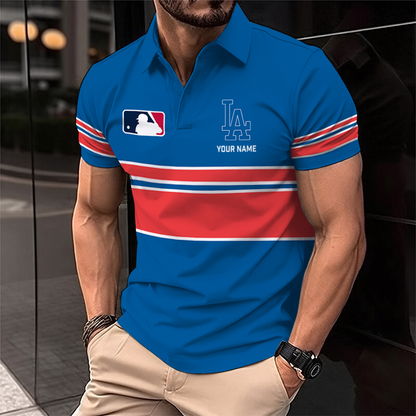 [FLASH SALE] NEW CUSTOMIZED MLB02 LAD LOS ANGELES DODGERS POLO SHIRT