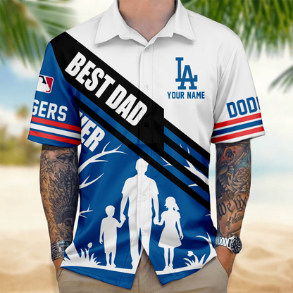 LIMITED EDITION - NEW CUSTOMIZED MLB02 LAD LOS ANGELES DODGERS UNISEX HAWAIIAN SHIRT