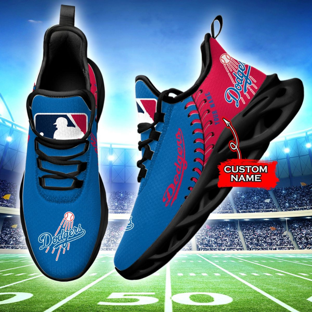 [FLASH SALE] NEW CUSTOMIZED MLB02 LAD LOS ANGELES DODGERS MAX SOUL SHOES