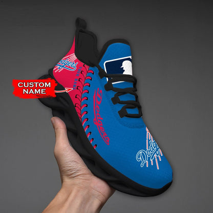 [FLASH SALE] NEW CUSTOMIZED MLB02 LAD LOS ANGELES DODGERS MAX SOUL SHOES