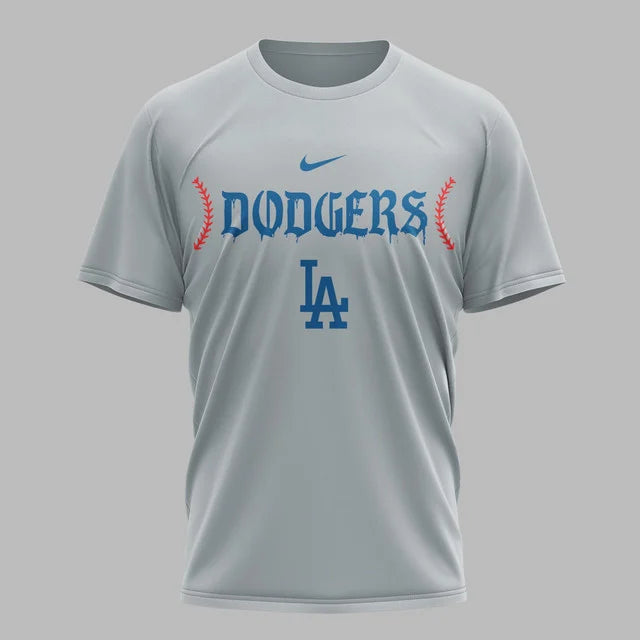 [FLASH SALE] NEW CUSTOMIZED MLB02 LAD LOS ANGELES DODGERS MUTICOLOR T-SHIRT