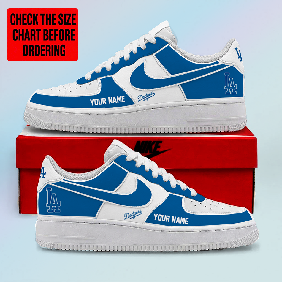 LIMITED EDITION - NEW CUSTOMIZED MLB02 LAD LOS ANGELES DODGERS AF1 SHOES