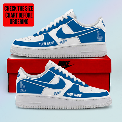 LIMITED EDITION - NEW CUSTOMIZED MLB02 LAD LOS ANGELES DODGERS AF1 SHOES