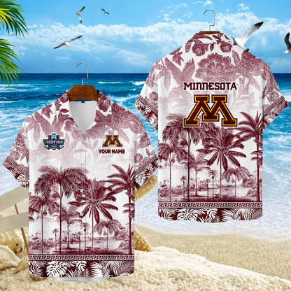 LIMITED EDITION - NEW CUSTOMIZED MFF02 MGG MINNESOTA GOLDEN GOPHERS UNISEX HAWAIIAN SHIRT