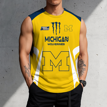 LIMITED DROP - NEW CUSTOMIZED | NCAA MAM02 MIW MI WOLVERINES MEN'S GYM SHIRT
